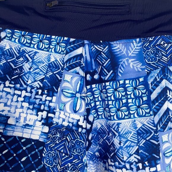 Tommy Bahama IslandActive Pull On Shorts Medium Indigo‎ Patchwork Hybrid SS-1367 - Picture 5 of 9